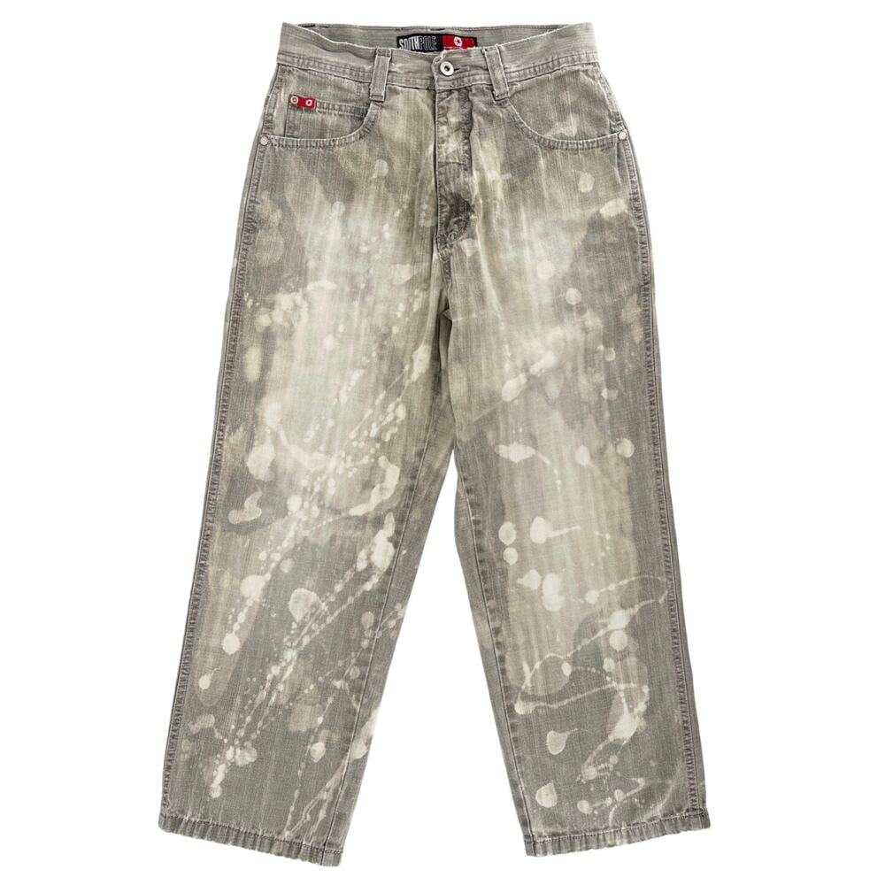 Y2K South Pole baggy jeans gray bleached 2000s vintage